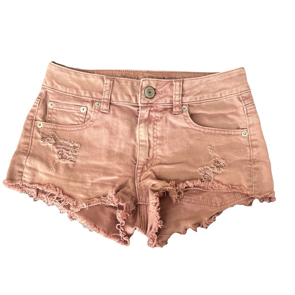 Pink American Eagle Jean Shorts
